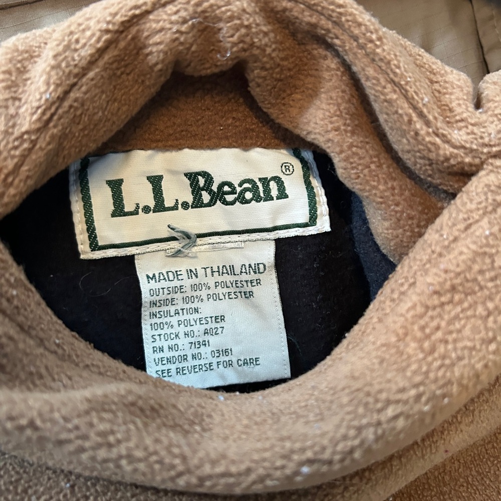 Vintage L.L Bean 3-in-1 Shell Jacket With Reversible Fleece Liner Coat Medium - Picture 7 of 12